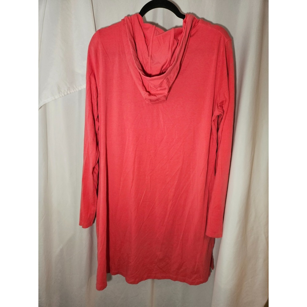 COOLIBAR Catalina Beach Cover Up Dress Hooded UPF 50+ Coral Size XL - Picture 5 of 6